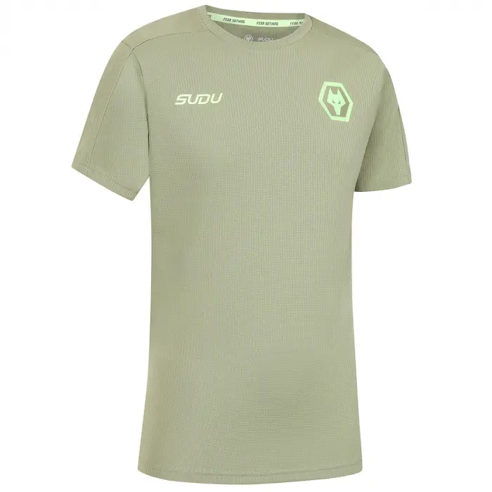 Wolverhampton Wanderers Store | Shop Official 2025-26 Players Travel T-Shirt – Khaki Wolves Gear